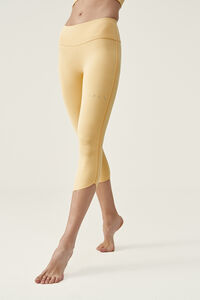 Born Living Yoga Legging Awat Yellow Sorbet/Off White