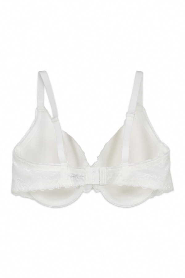 Women'secret Soutien cl&aacute;ssico com enchimento em renda branco BEAUTIFUL bege