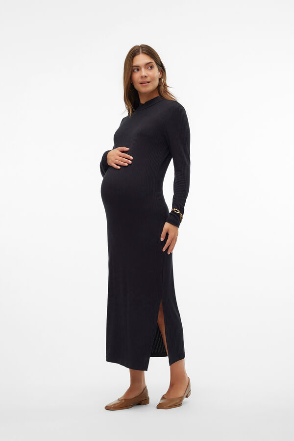 Mamalicious Vestido manga comprida Longa para maternity preto