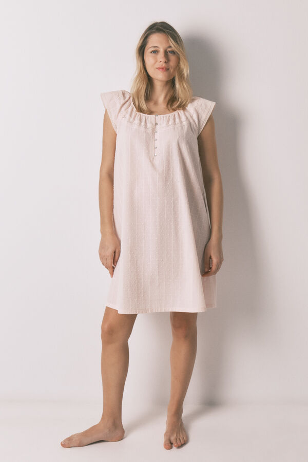 Women'secret Camis&oacute;n largo "maternity" algod&oacute;n rosa rosa