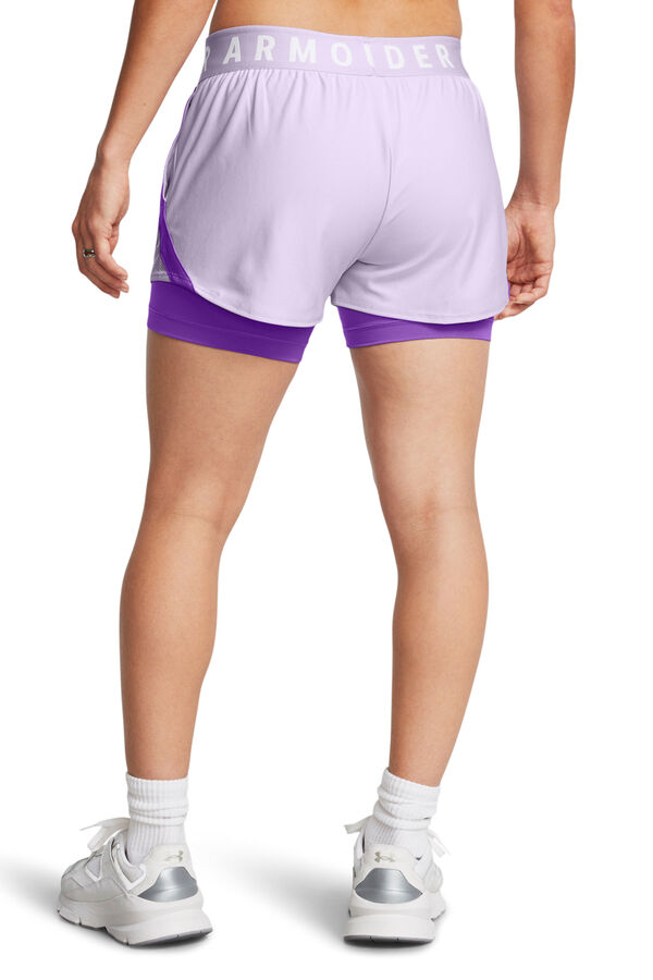 Under Armour Pantal&oacute;n corto p&uacute;rpura morado/lila