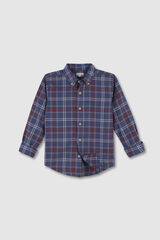 Gocco Camisa algod&oacute;n estampada azul