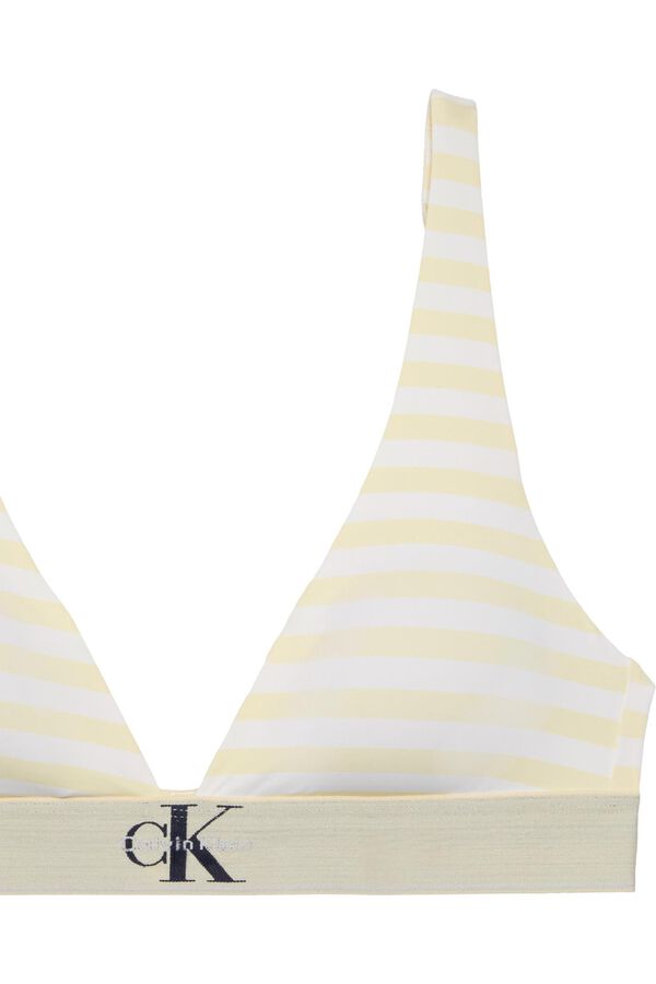 Calvin Klein Soutien triangular &agrave;s riscas estampado