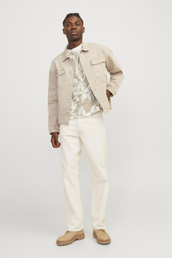 Jack & Jones T-shirt algod&atilde;o estampada azul