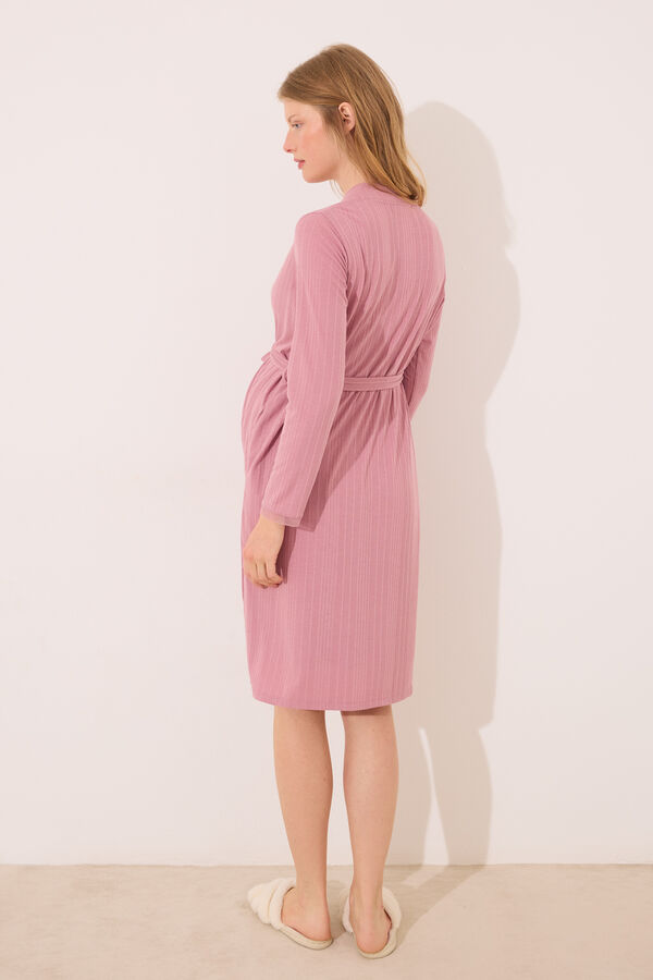 Women'secret Robe midi pointelle "maternity" rosa rosa