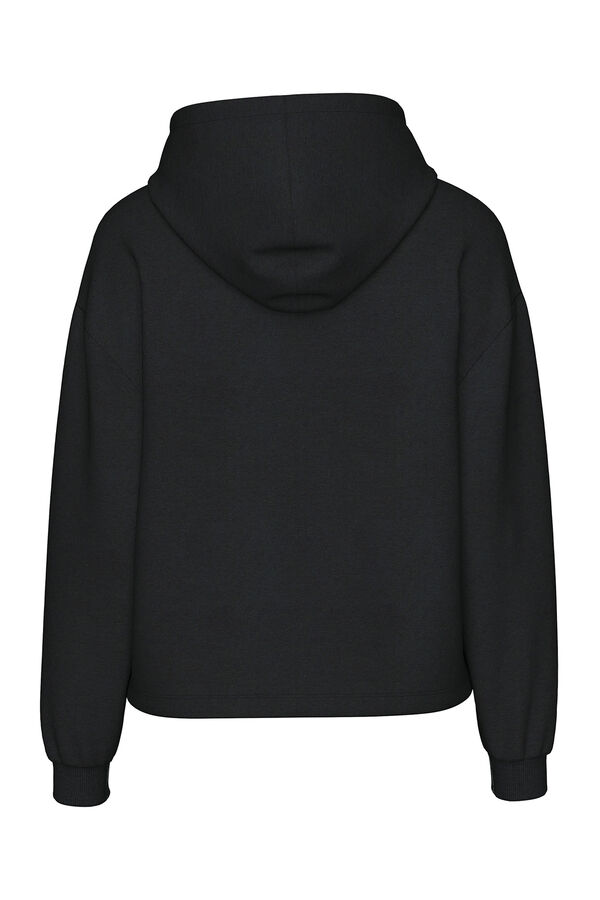 Pieces Sweatshirt com capuz preto