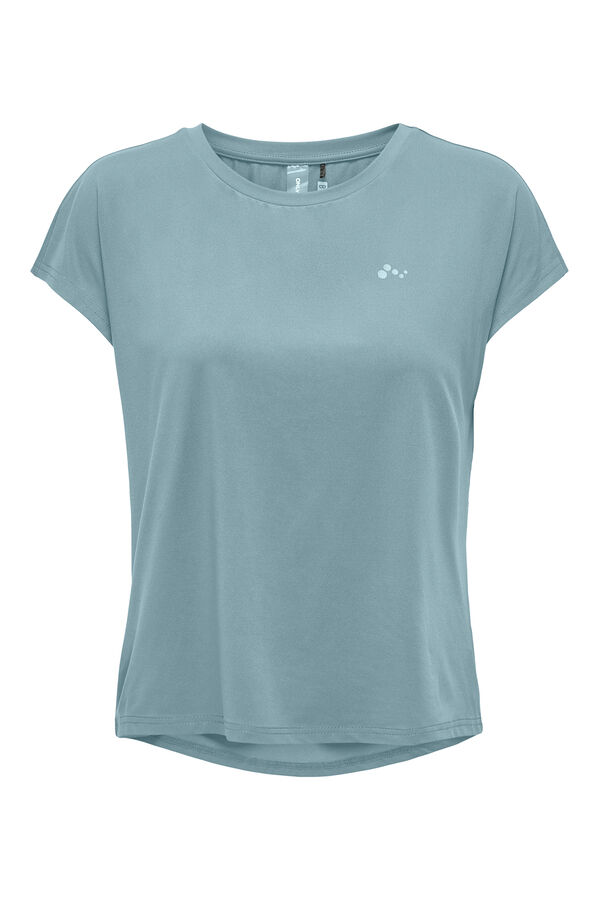 Only Play Camiseta manga corta deportiva gris