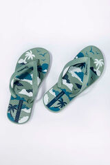 Ipanema Chanclas infantiles print verano verde