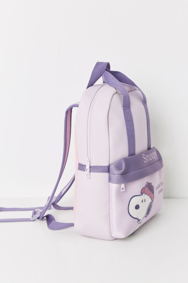 Women'secret Mochila m&eacute;dia de neoprene Snoopy rosa