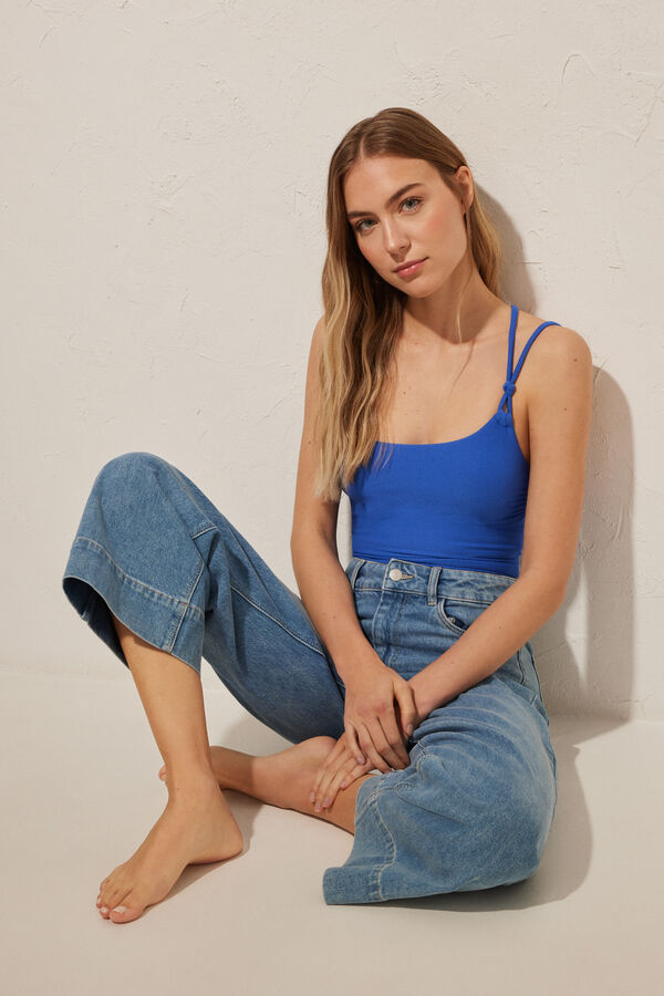 Women'secret Ba&ntilde;ador reductor asim&eacute;trico azul  azul