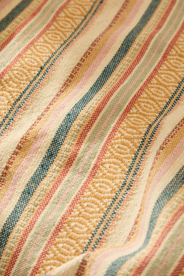 Calma House Plaid de algod&oacute;n de 120x180 amarillo