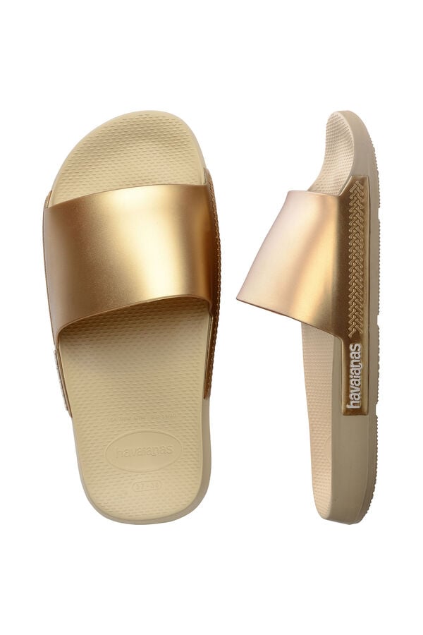 Havaianas Chanclas Havaianas Slide Classic Metallic amarillo