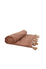 Abbacino Toalha de praia de algodão com estampa gradiente cru