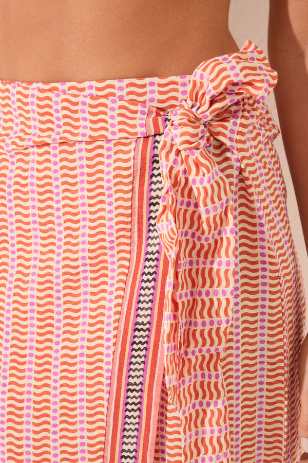 Women'secret P&aacute;reo midi com estampado geom&eacute;trica estampado