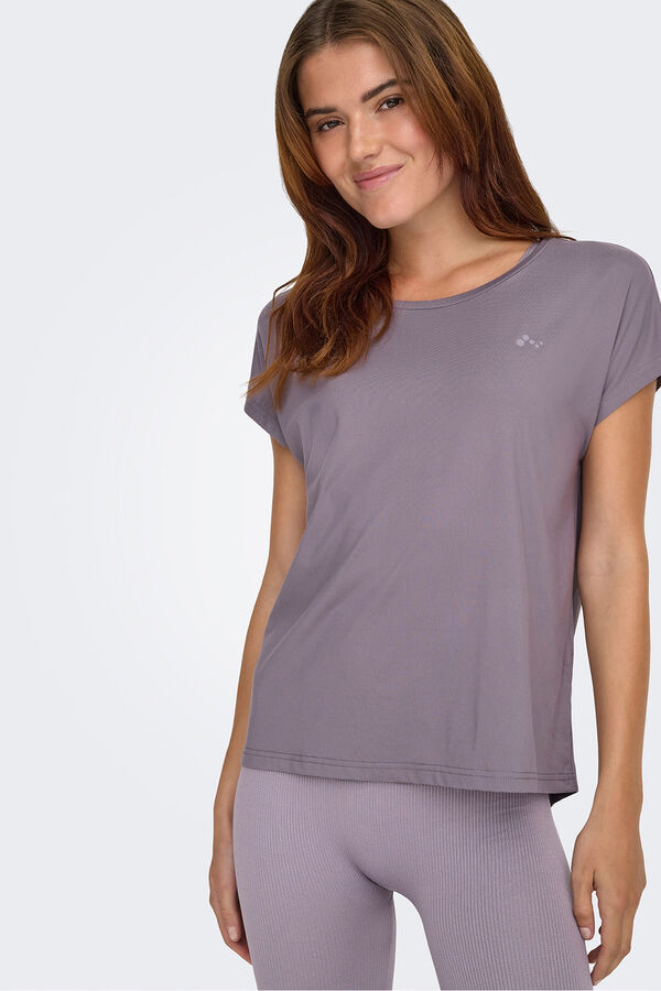Only Play Camiseta manga corta deportiva morado/lila
