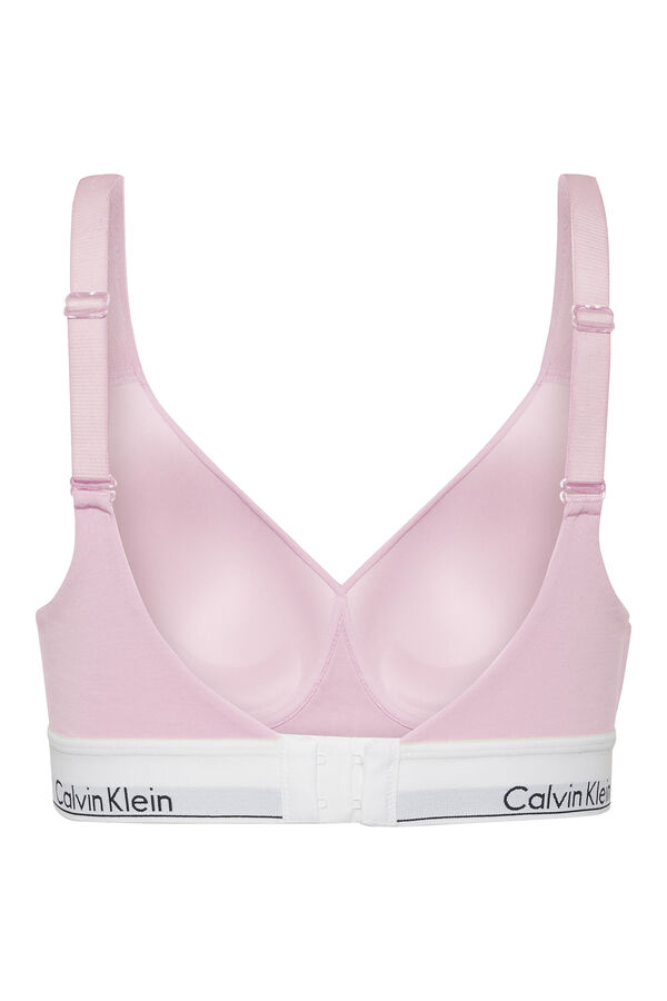 Calvin Klein Suti&atilde; Calvin Klein com enchimento e logo rosa rosa