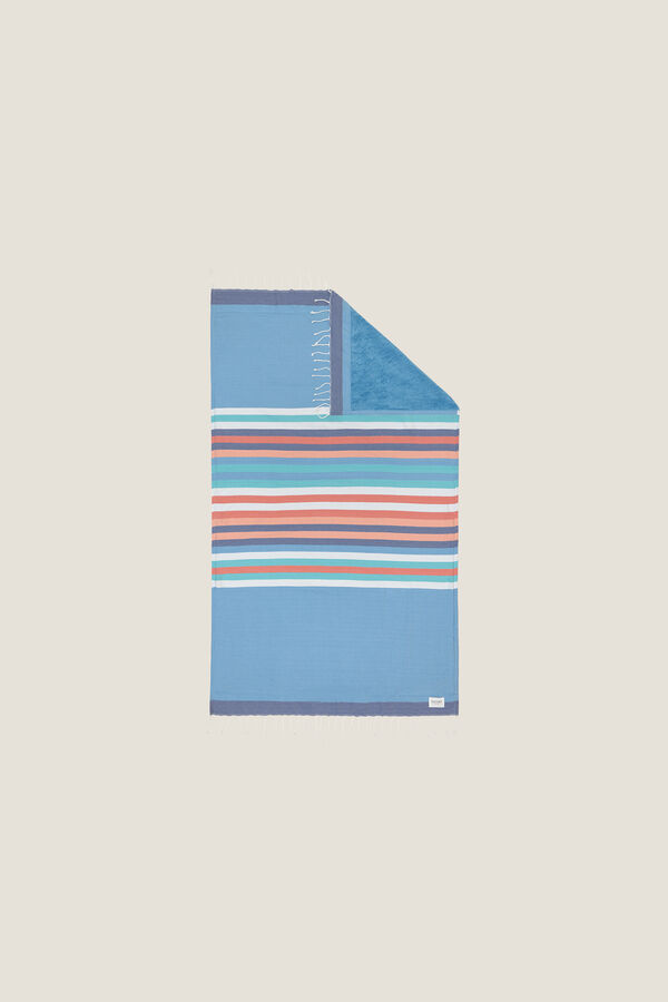 Textura Toalla de playa rayas estampado