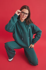 HI&BYE Sweatshirt capuz felpa verde logo verde