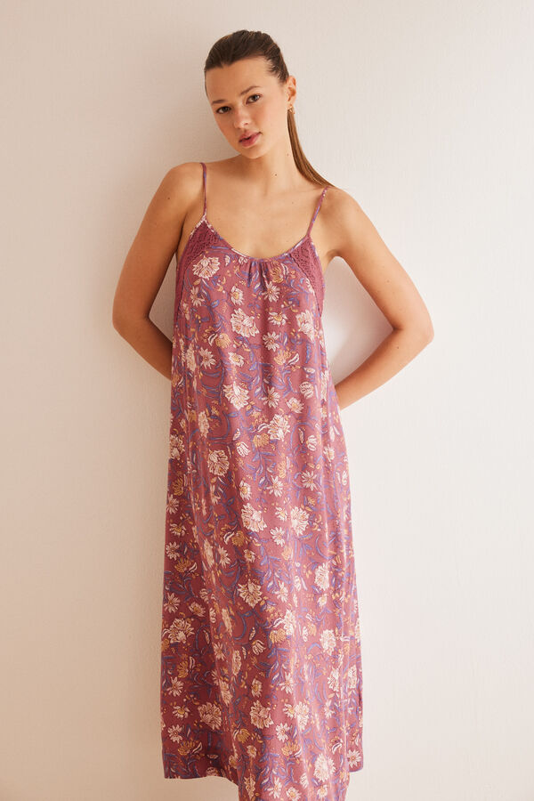 Women'secret Vestido bambula estampado boho estampado