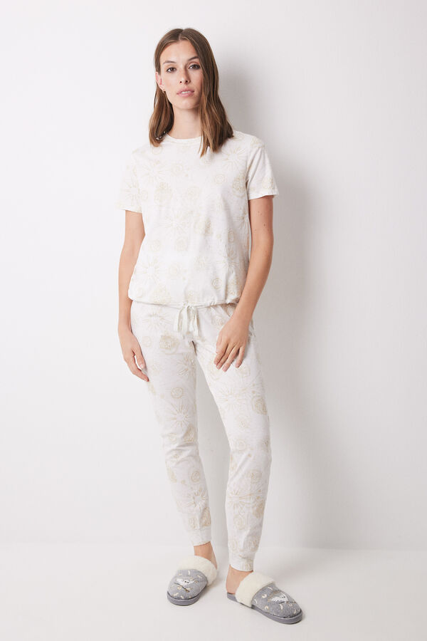 Women'secret Pijama 100% algod&oacute;n Harry Potter marfil