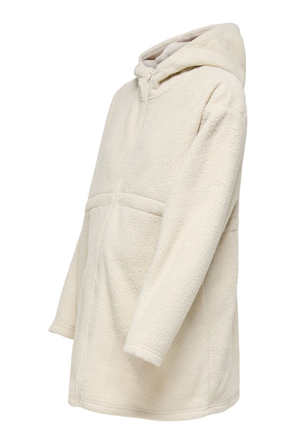 Only Maternity Sweatshirt comprida de borrego maternidade castanho