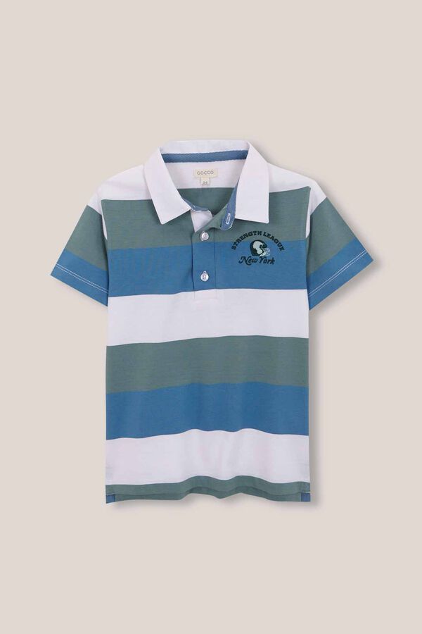 Gocco Polo rayas blanco blanco
