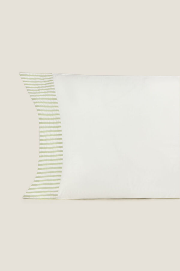 Textura Fronha riscas Seersucker estampado