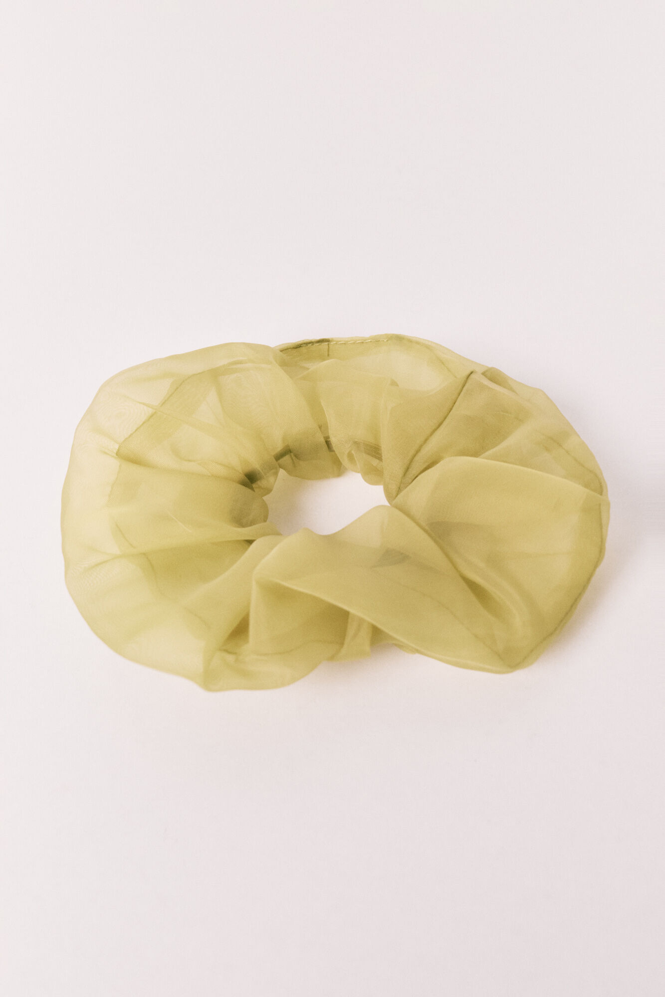 Women'secret El&aacute;stico de cabelo em organza transparente verde