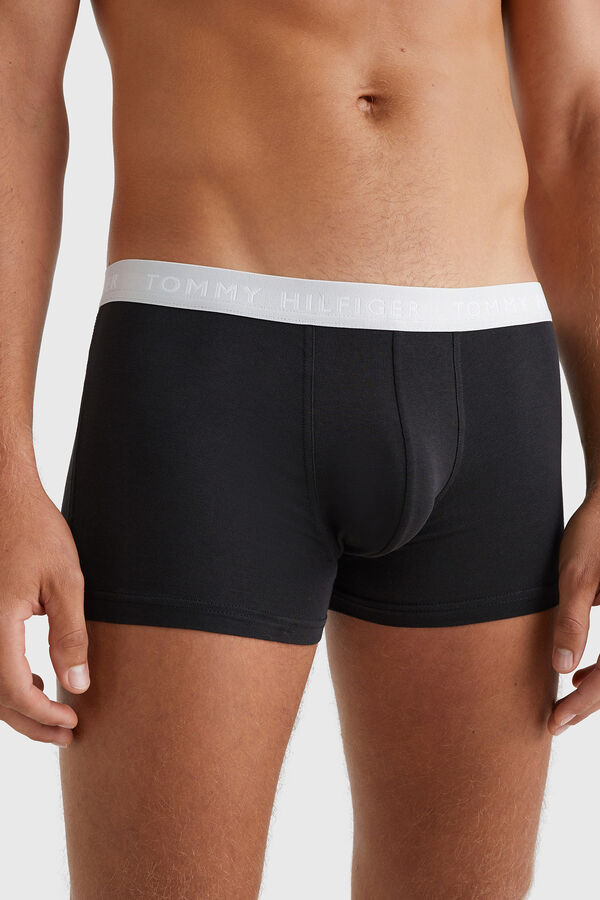 Tommy Hilfiger Pack de 3 boxers con cinturilla de colores negro
