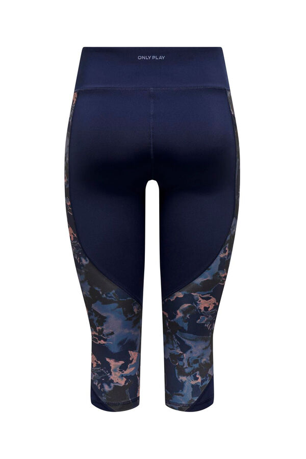 Only Play Legging medio tiro alto estampado azul