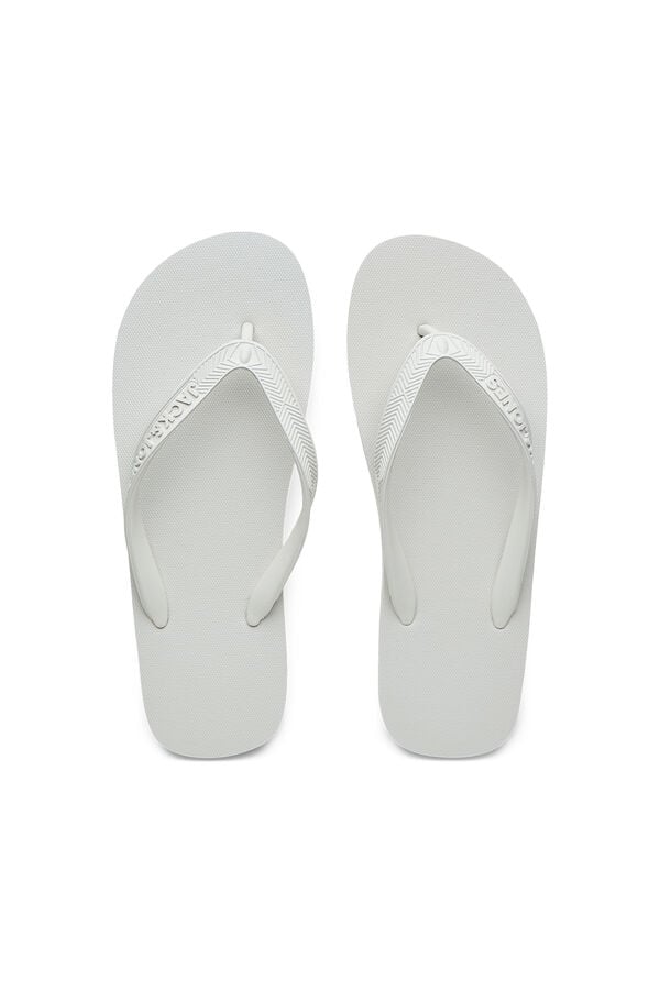 Jack & Jones Chinelo flip-flop logo cinzento
