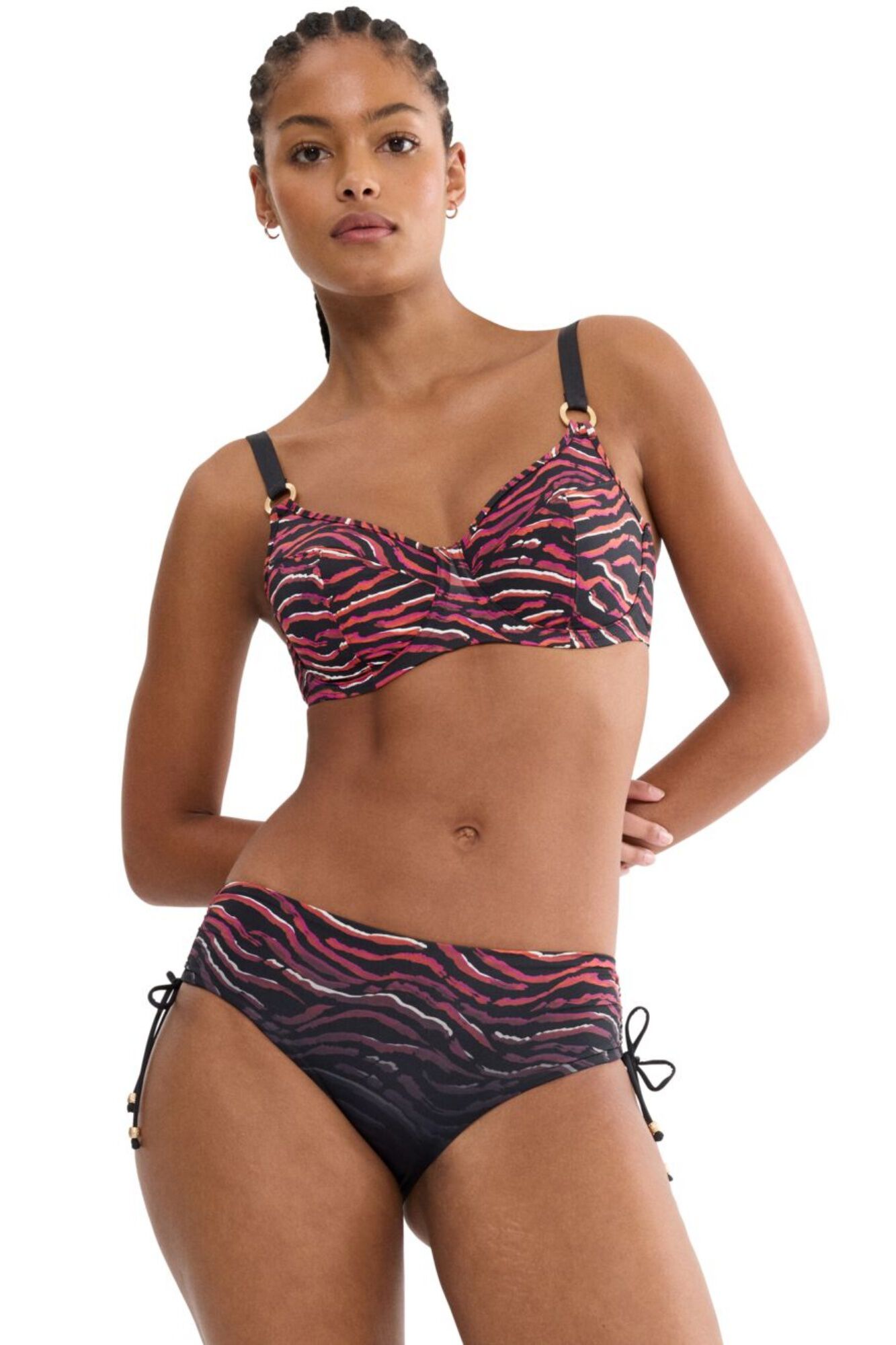 Triumph Top biqu&iacute;ni redutor com aro estampado animal