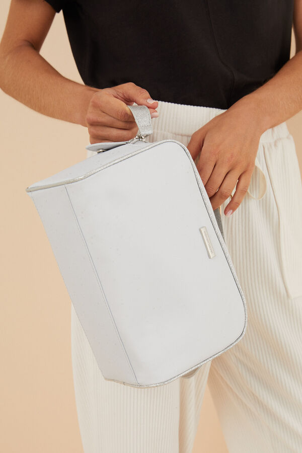 Women'secret Neceser grande plateado estrellas gris