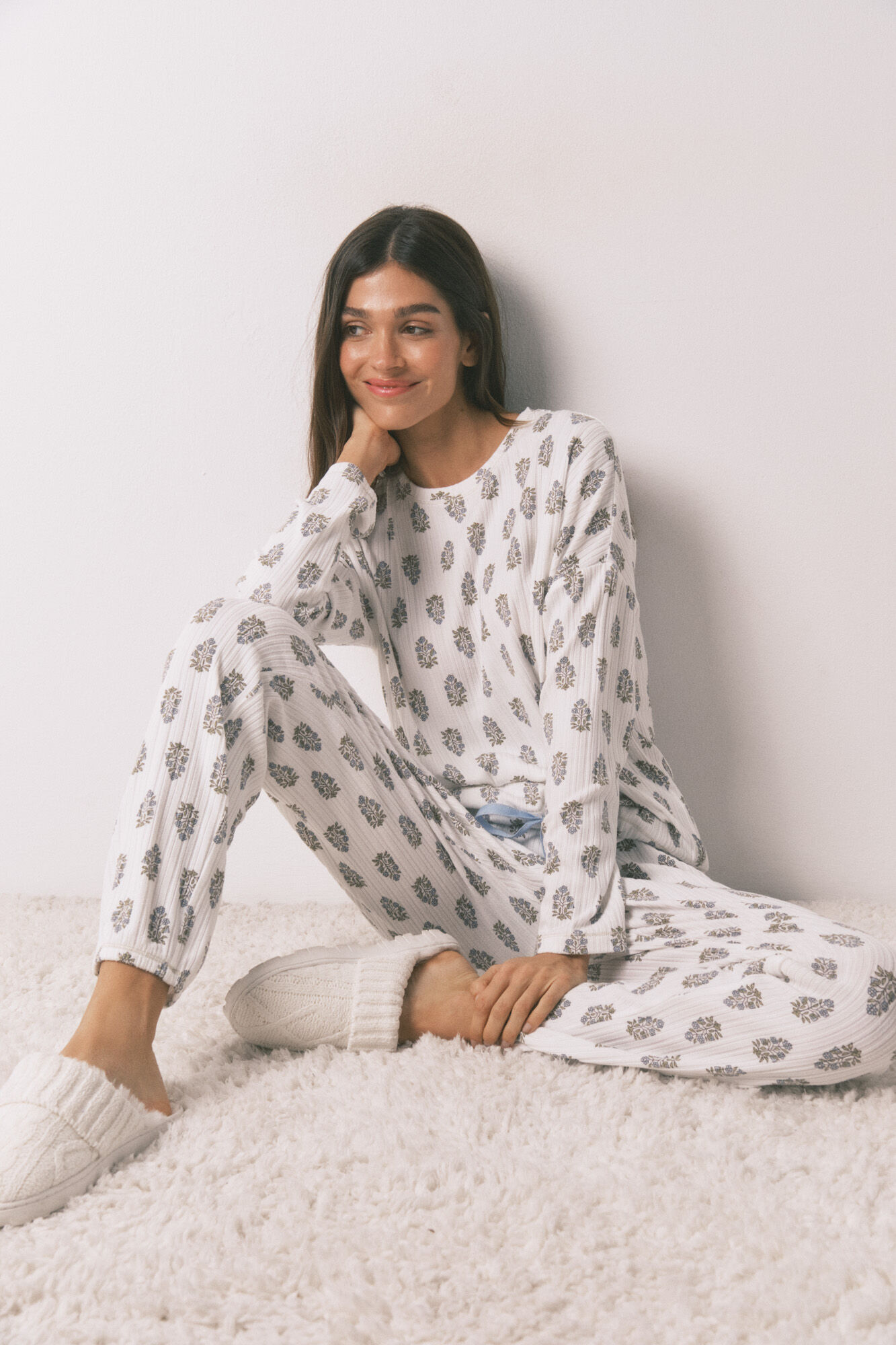 Women'secret Pijama largo super soft flores