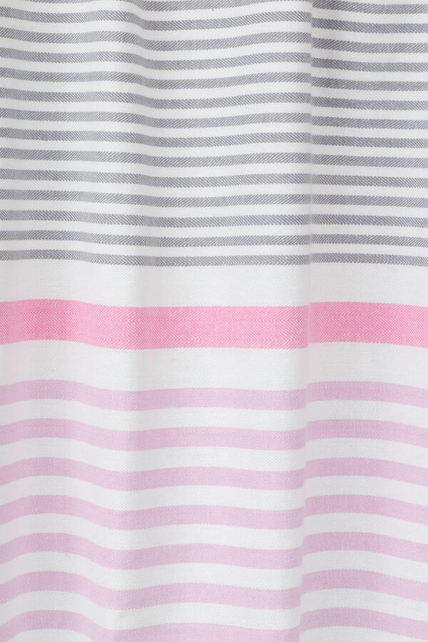 Textura TOALLA PAREO ALGOD&Oacute;N RAYAS vermelho