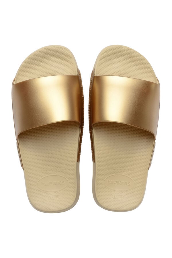 Havaianas Chanclas Havaianas Slide Classic Metallic amarillo
