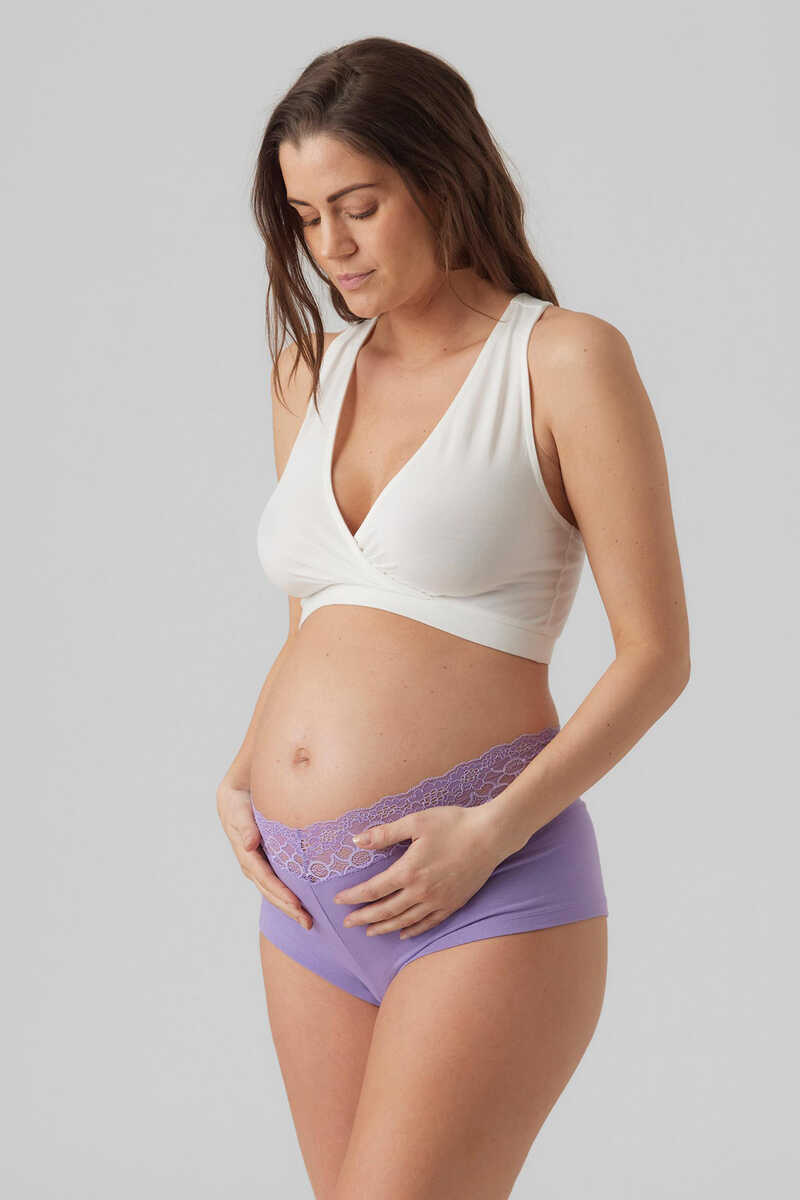 Womensecret Sujetadores maternity algodón orgánico morado/lila