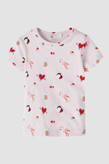 Name it T-shirt manga curta beb&eacute; menina rosa
