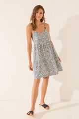 Women'secret Vestido tirantes estampado sello estampado