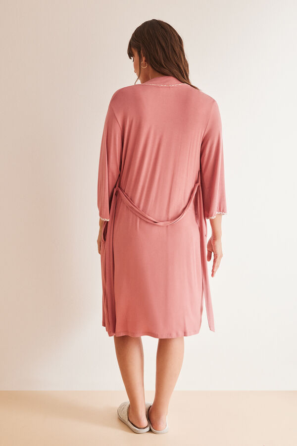 Women'secret Bata "maternity" rosa punto suave rosa