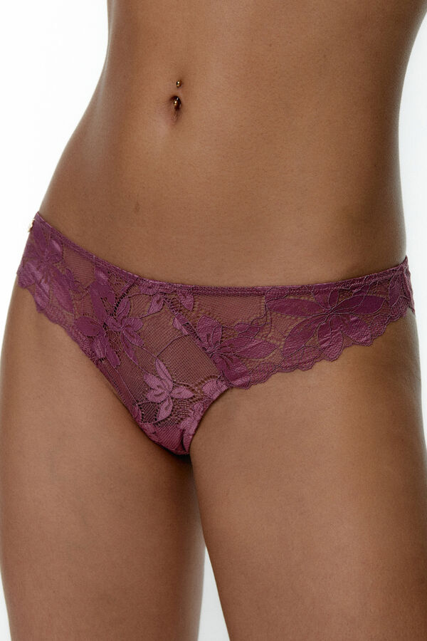 Black Limba Pack 3 bragas cl&aacute;sicas encaje estampado