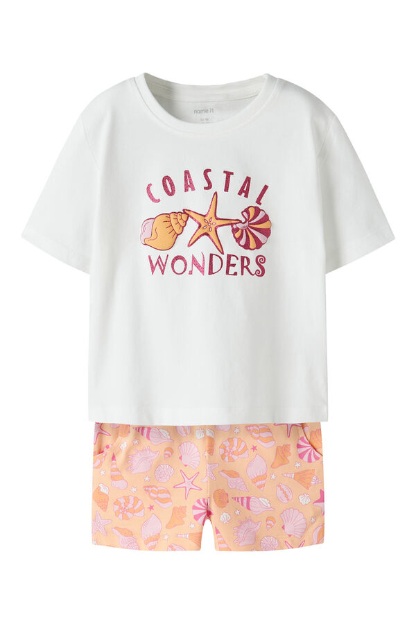 Name it Pijama curto de menina branco