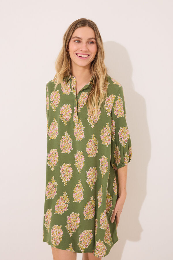 Women'secret Camisola de viscose com estampado integral estampado