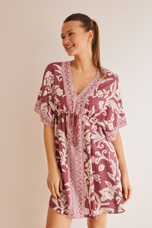 Women'secret Vestido camisola estampado flores estampado