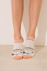 Women'secret Pack 3 calcetines cortos Snoopy estampado