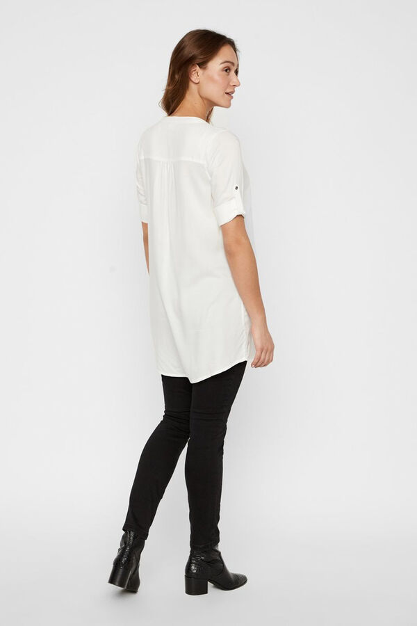 Mamalicious Vestido maternity Lenzing Ecovero branco