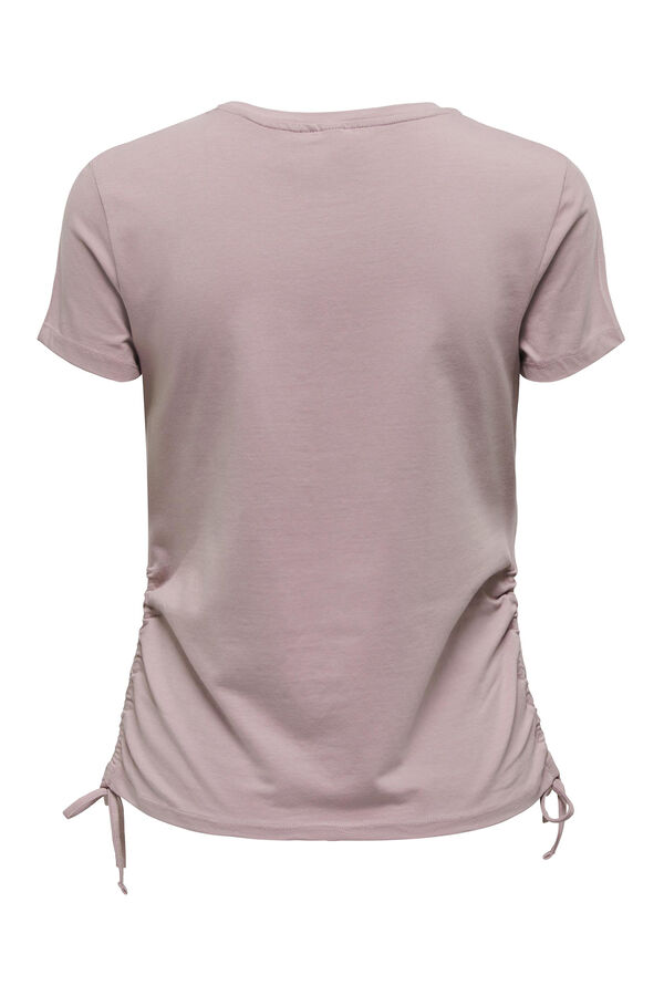 Womensecret Camiseta manga corta nudo morado/lila