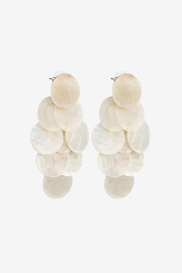 Vilanova Pendente Comprido de N&aacute;car branco