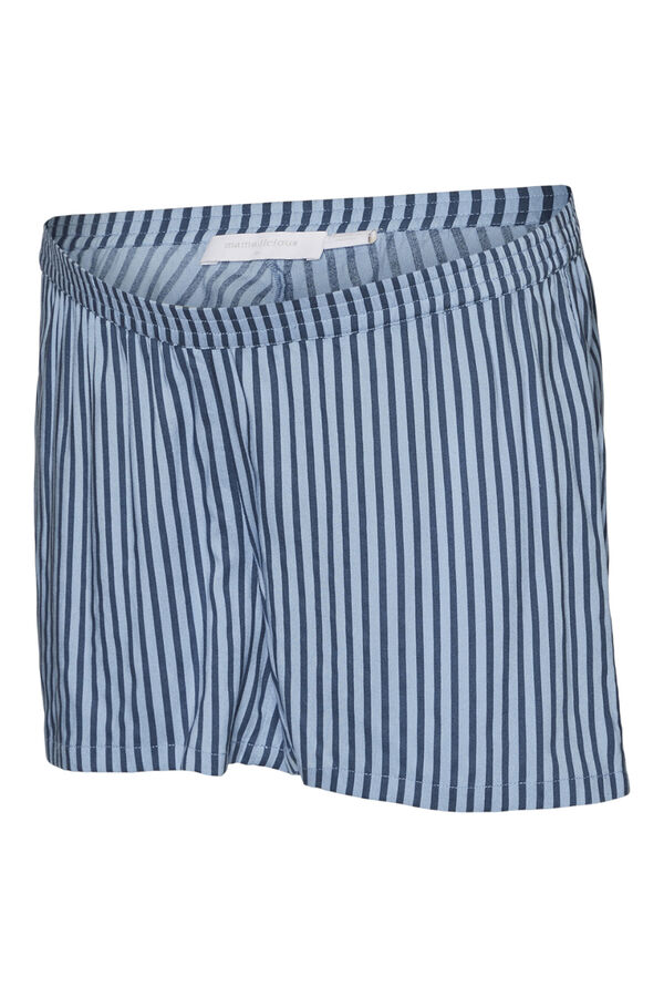 Mamalicious Pijama curto de algodão maternity azul