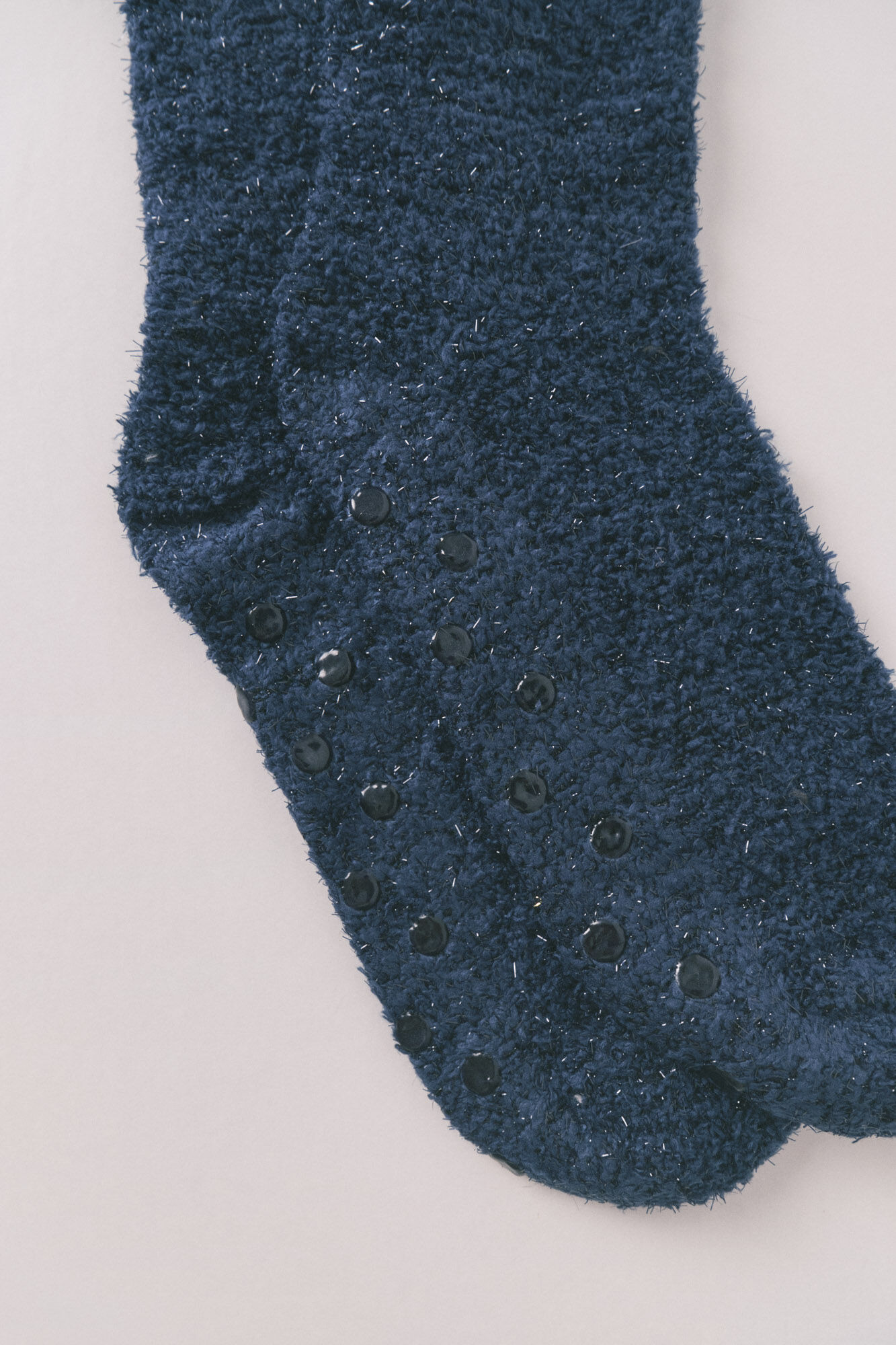 Women'secret Calcetines largos pelo azul lurex